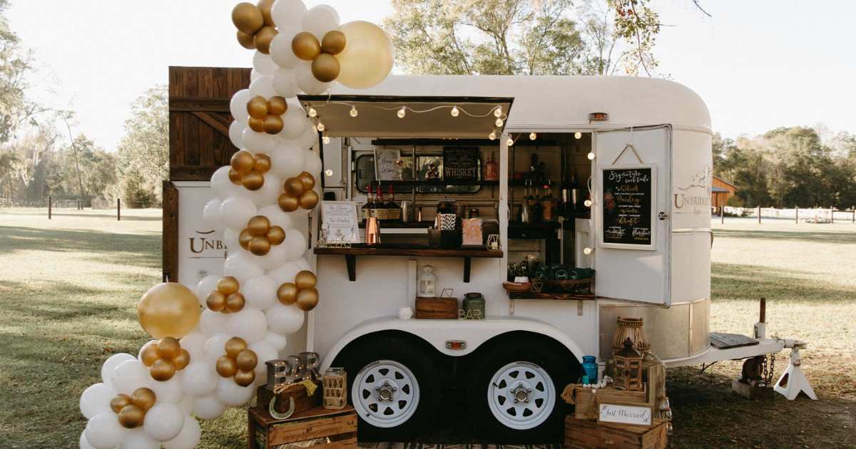 Horse Trailer Turned Mobile Bar